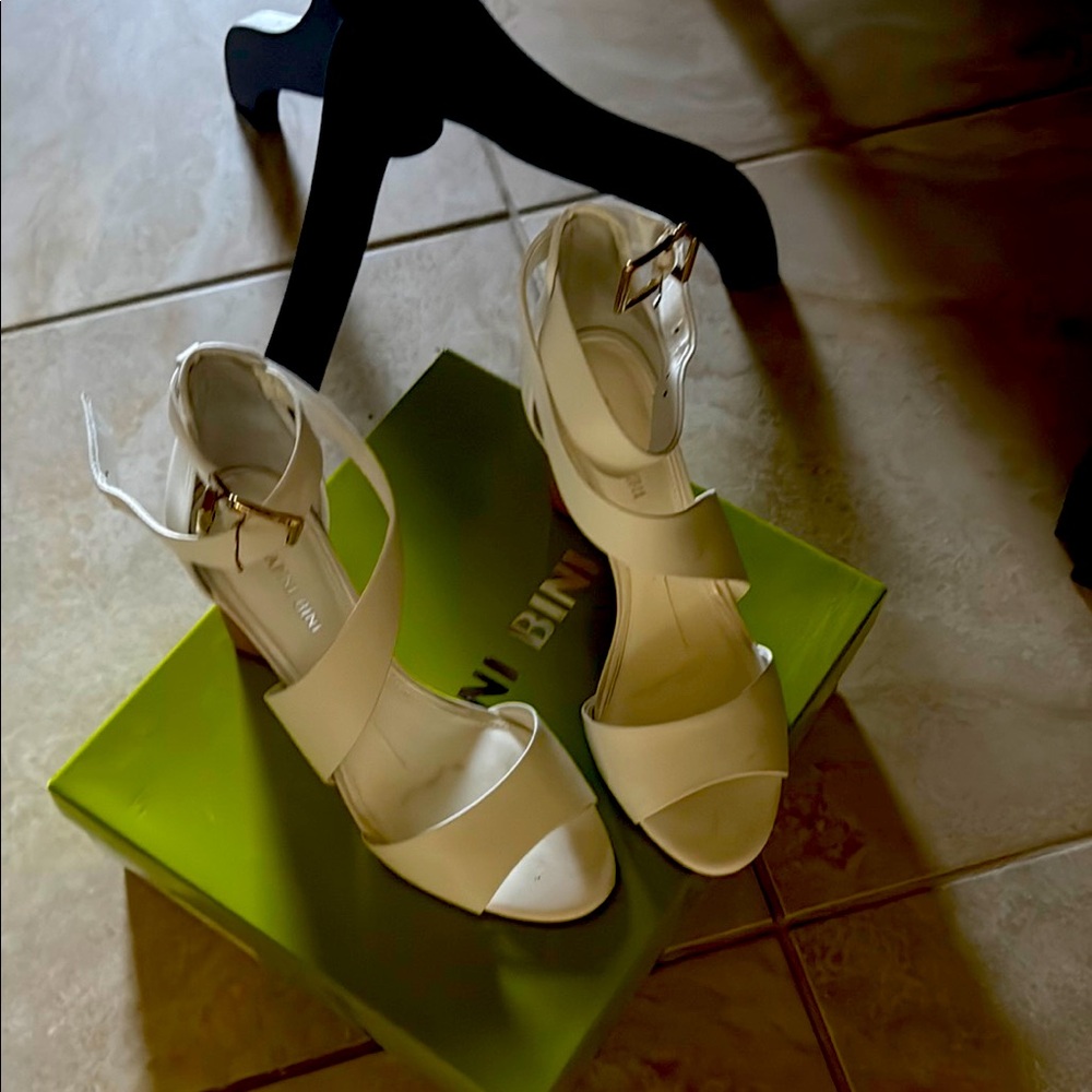 White Women's Strappy Heels